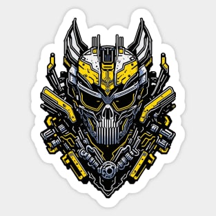 Mecha Skull S03 D12 Sticker